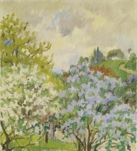 Paesaggio Primavera Stampa by Giovanni Giacometti