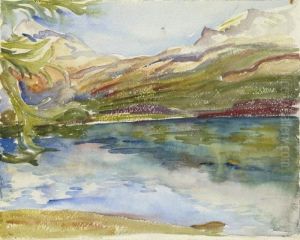 Silsersee, Um 1918-20 by Giovanni Giacometti