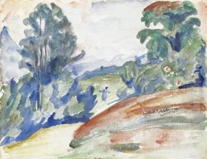Waldlandschaft Mit Figur Waldlandschaft Mit Figur