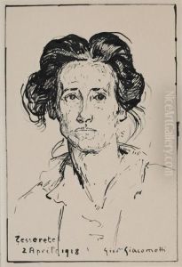 Portrait Fanny Fleiner by Giovanni Giacometti