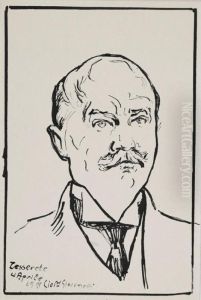 Portrait Professor Fritz Fleiner by Giovanni Giacometti
