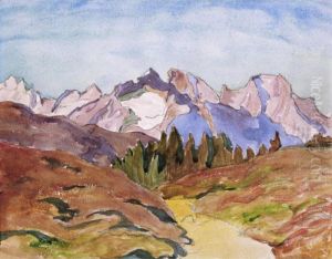Early Autumn In Bergell by Giovanni Giacometti