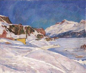 Winter Lanscape Near Capolago by Giovanni Giacometti