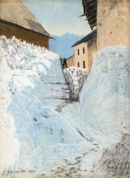 Sentier Dans La Neige. - view 1