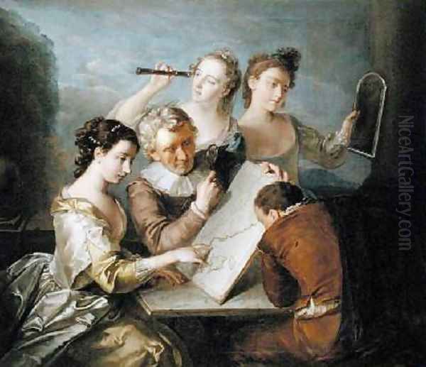 The Sense of Sight 1744-47 by Philipe Mercier