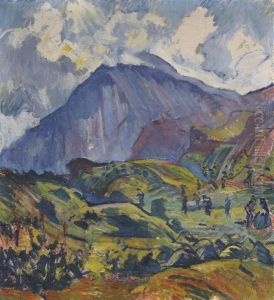 Heuernte Bei Maloja