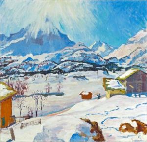 Winterlandschaft Maloja