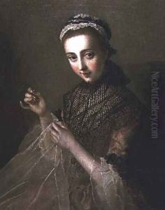 The Seamstress by Philipe Mercier