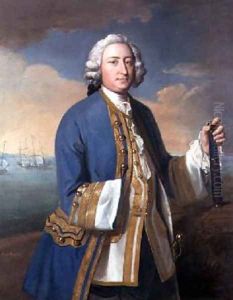 Portrait of Captain David Brodie 1709-87 Holding a Telescope by Philipe Mercier