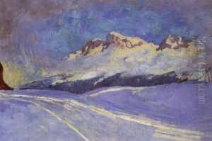 Winterlandschaft Bei Maloja