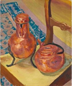 Kupferstillleben Auf Einem Stuhl by Giovanni Giacometti