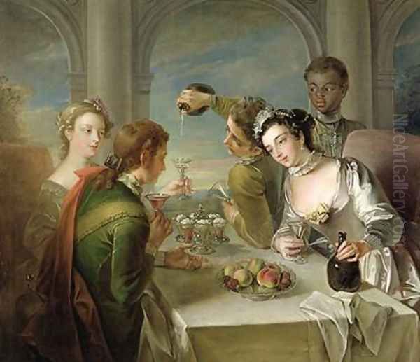 The Sense of Taste 1744-47 by Philipe Mercier