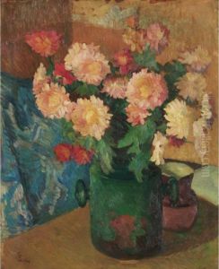 Stillleben Mit Chrysanthemen Still-life With Chrysanthemum