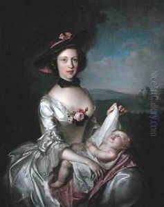 Portrait of Mrs Elizabeth Boyd of Castlelaw 1750 by Philipe Mercier