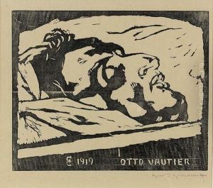 Otto Vautier Auf Dem Totenbett.