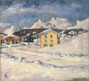 Paesaggio D'inverno (winterlandschaft) by Giovanni Giacometti