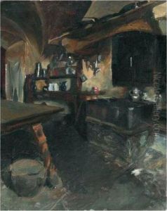 Kucheninterieur by Giovanni Giacometti