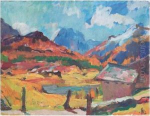 Engadiner Herbstlandschaft by Giovanni Giacometti