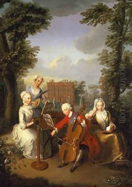 The Music Party Frederick Prince of Wales and his sisters 1733 by Philipe Mercier