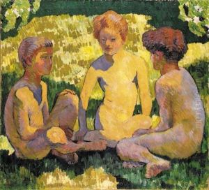 Fanciulli Al Sole by Giovanni Giacometti