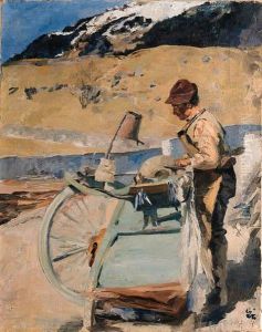 Der Scherenschleifer by Giovanni Giacometti