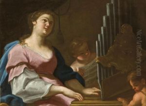 Sainte Cecile by Corrado Giaquinto