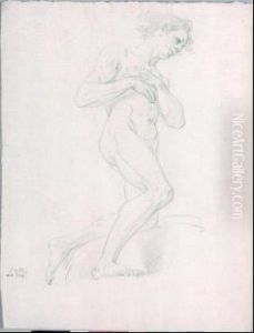 Studio Di Figura Inginocchiata by Corrado Giaquinto