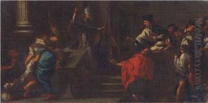 A Bishop Before A Group Of Clerics