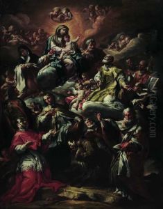 Madonna Col Bambino In Gloria
Fra I Santi Teresa D'avila E Giuseppe Adorati Dagli Angeli E Da Dieci
Santi by Corrado Giaquinto