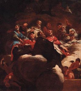 An Assembly Of The Gods by Corrado Giaquinto