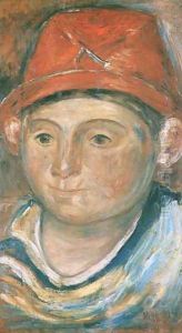 Head of the Boy in a Red Hat