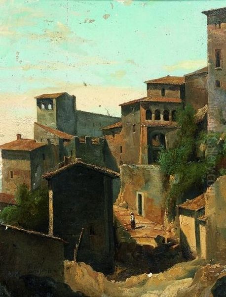 Vue D'un Village Du Latium En Italie - view 1