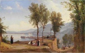 Veduta Di Castellamare Di Stabia by Giacinto Gigante