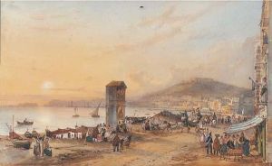 The Bay Of Naples by Giacinto Gigante