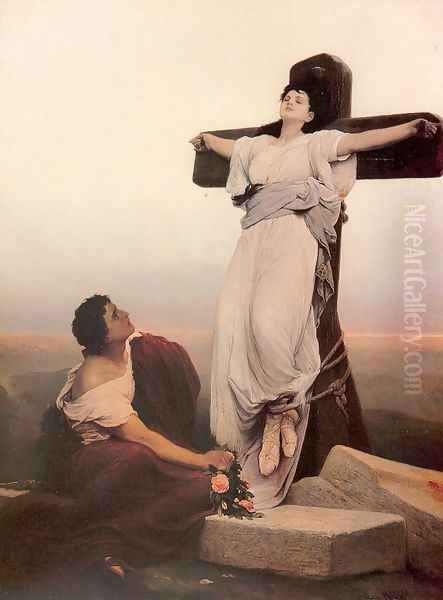 A Christian Martyr on the Cross (Saint Julia) by Gabriel Cornelius Ritter von Max