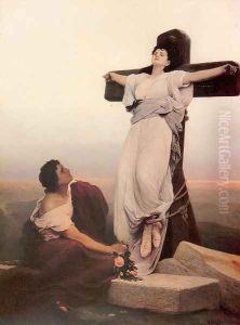 A Christian Martyr on the Cross (Saint Julia) by Gabriel Cornelius Ritter von Max