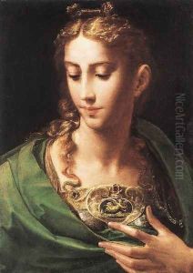 Pallas Athene c. 1539 by Girolamo Francesco Maria Mazzola (Parmigianino)