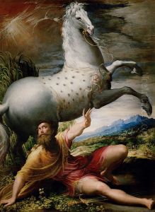 The Conversion of St Paul by Girolamo Francesco Maria Mazzola (Parmigianino)