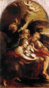 The Holy Family by Girolamo Francesco Maria Mazzola (Parmigianino)