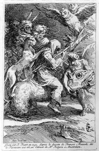 The Witches Sabbath, engraved by Bernard Picart 1673-1733 1732