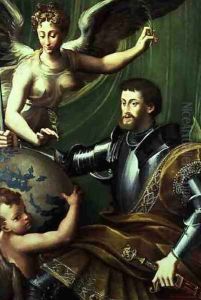 Emperor Charles V 1500-58 Receiving the World, c.1529