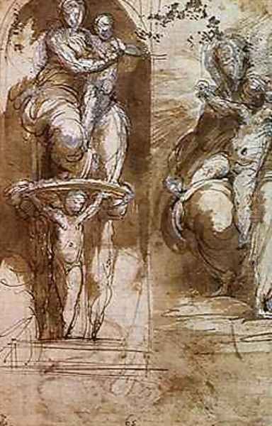 Two Studies of the Virgin and Child, before 1526 - view 1
