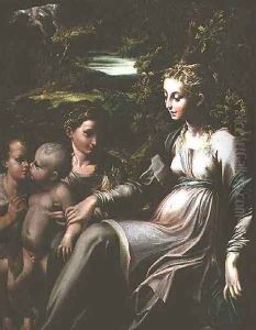 Virgin and Child, with Saints Catherine and John