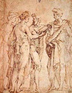 Group of Three Women and Two Men, c.1527-30