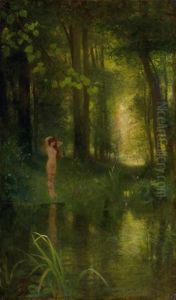 Nu Dans Un Sous by Victor-Gabriel Gilbert