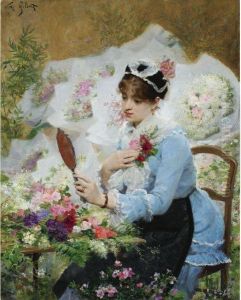 The Flower Seller by Victor-Gabriel Gilbert
