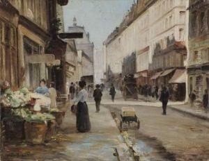 La Marchande De Fruits Et Legumes by Victor-Gabriel Gilbert
