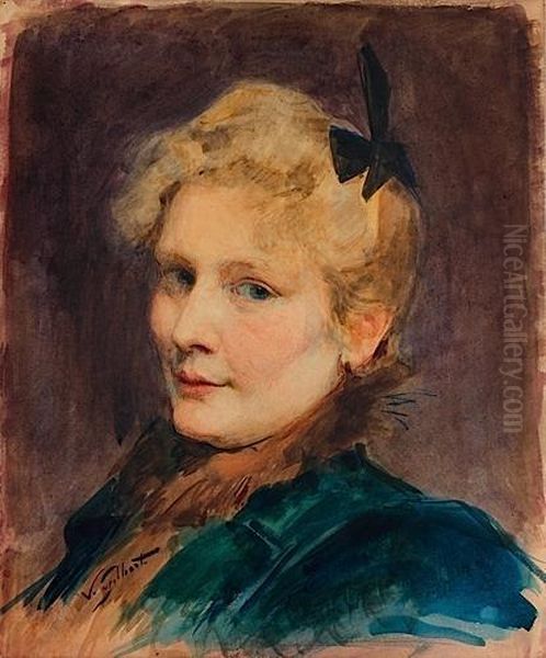 Portrait De Femme Au Manteau Bleu - view 1