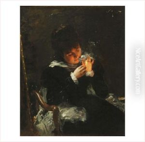 Femme A La Cigarette by Victor-Gabriel Gilbert