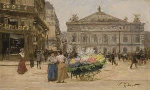 Marchande De Fleurs, Place De L'opera Marchande De Fleurs, Place De L'opera